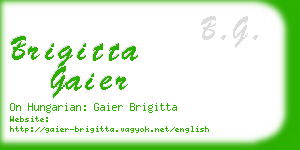 brigitta gaier business card